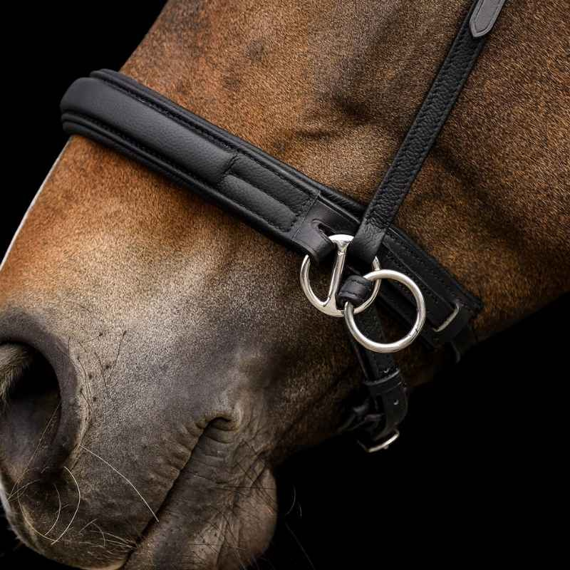 Bittløst hodelag Supersoft X-Line Svart