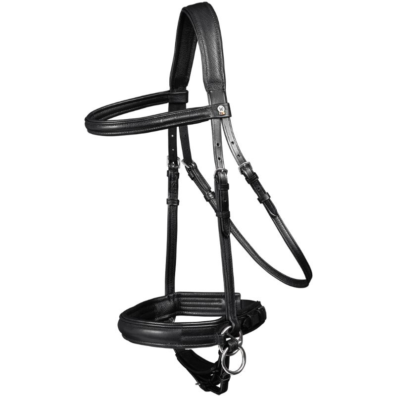 Bittløst hodelag Supersoft X-Line Svart