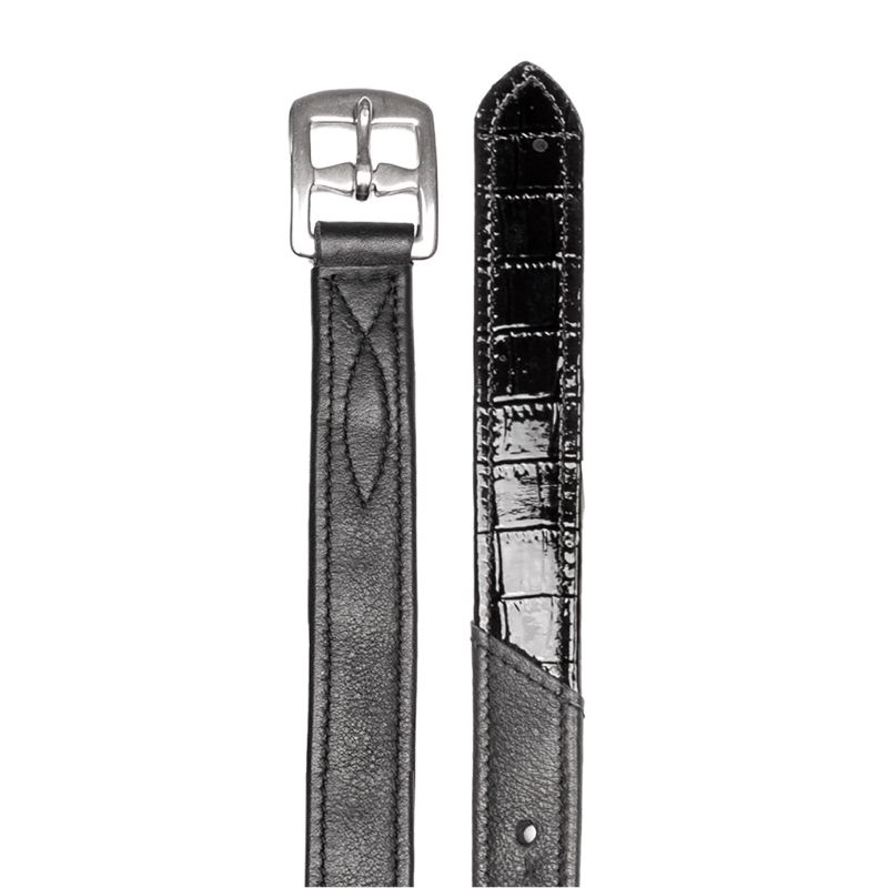 Stigbøylereimer Croco X-Line Svart