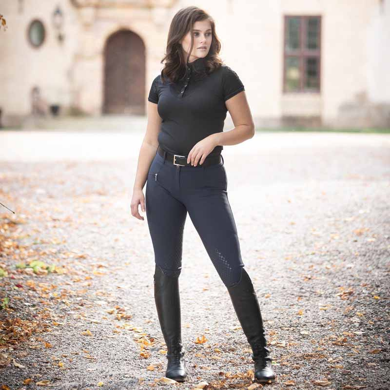 Ridebukse Candy Super-X Mira High Knee Grip Marineblå