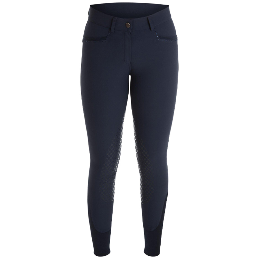 Ridebukse Safir Super-X High Knee Grip Marineblå