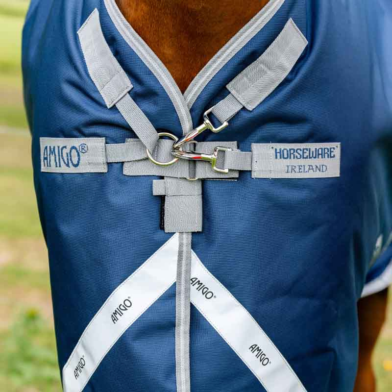 Utedekken med Hals Amigo Bravo 12 Plus 100g Marineblå/Grå