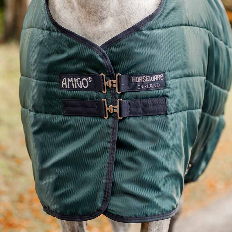 Stalldekken Amigo Insulator Ripstop 210D 200g Grønn/Marineblå/Sølv