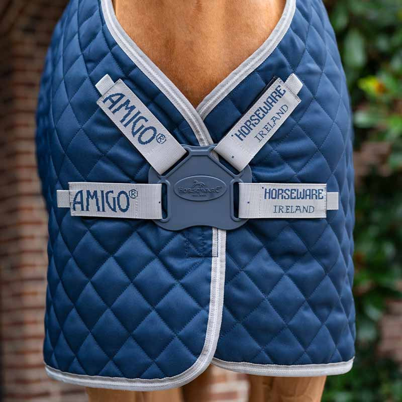 Stalldekken Amigo Quilted 600D Plus 200g Marine/Grå/Sølv