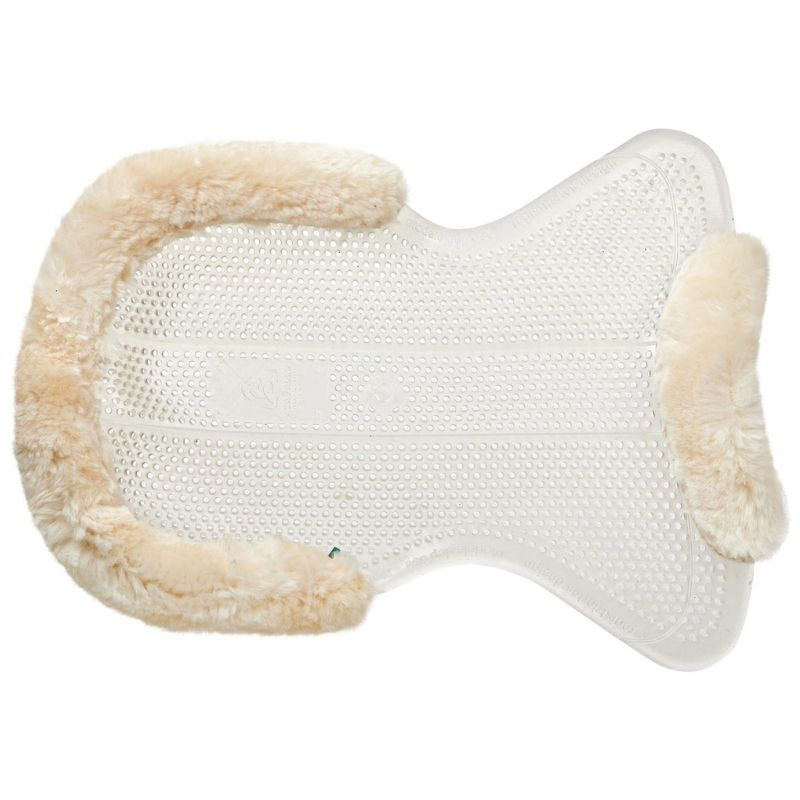 Gelpad med saueskinn Transparent