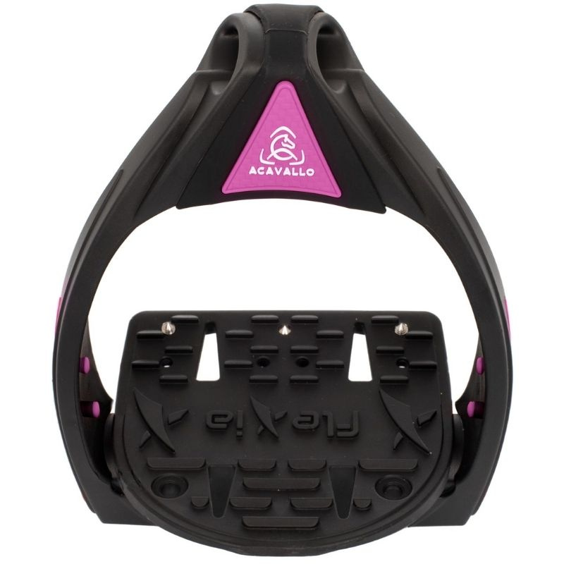 Stigbøyler Flexia Svart/Rosa