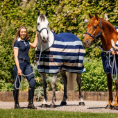 Fleecedekken Newmarket Cooler Witney Navy Fleecedekken Newmarket Cooler Witney Navy