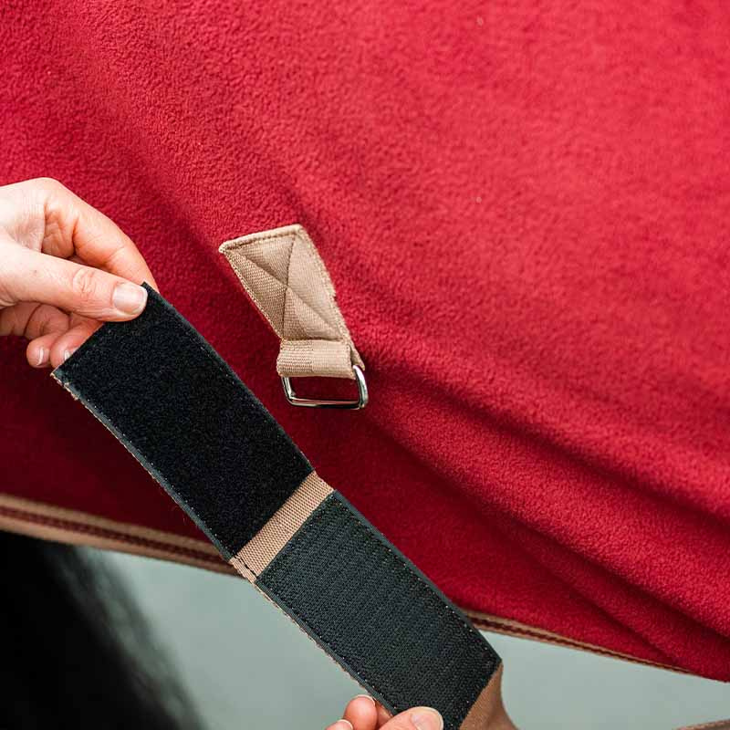 Fleecedekken Amigo Cooler Rød/Beige