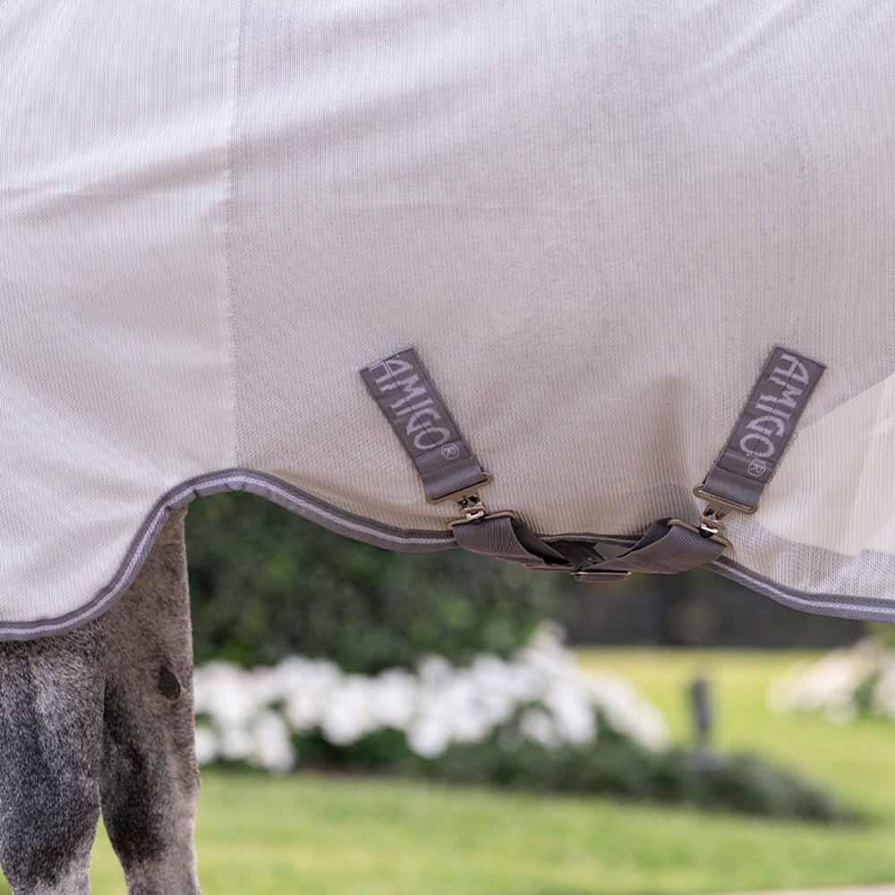 Fluedekken Amigo Bug Rug Plus Pony Sølv/Grå