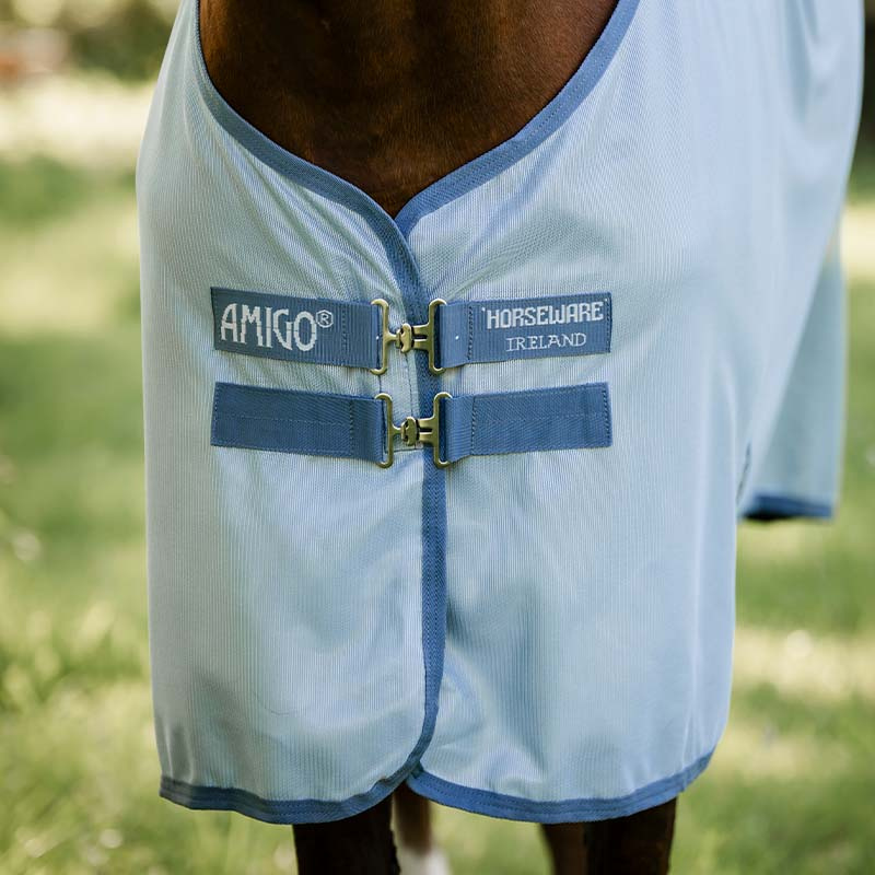 Fluedekken Amigo Bug Rug Lyseblå/Blå/Sølv