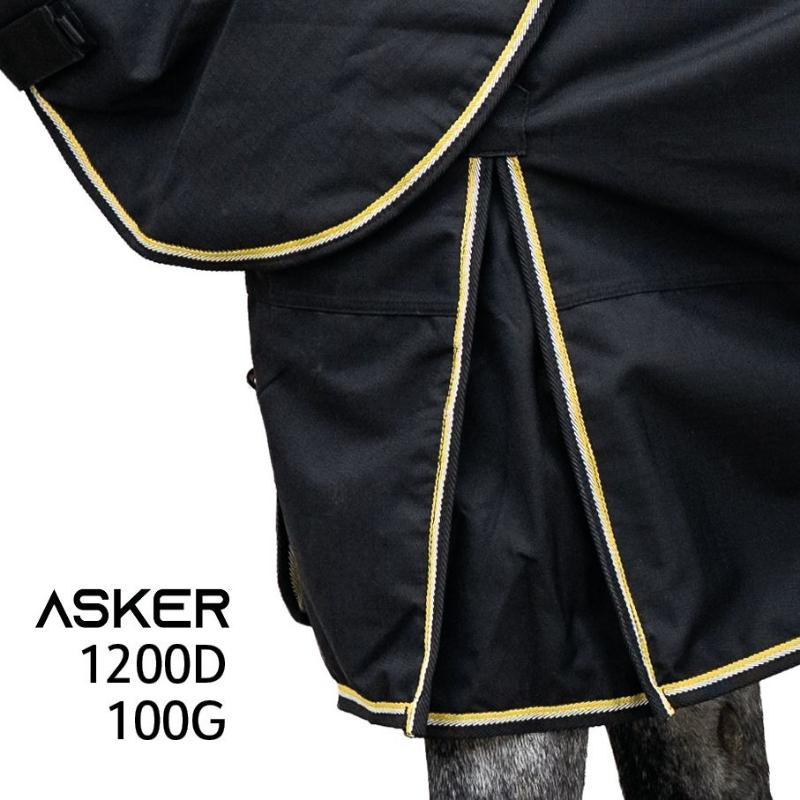 Overgangsdekken med Hals Tunout Plus 100g 1200D Svart