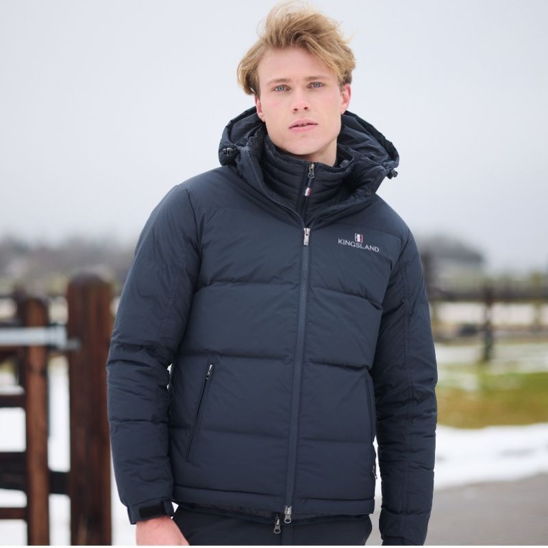 Ridejakke Classic Unisex Down Marineblå