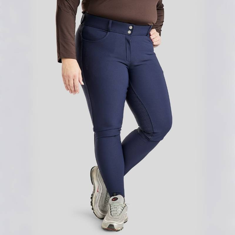 Ridebukse Megan Yati Curve Full Grip Marineblå