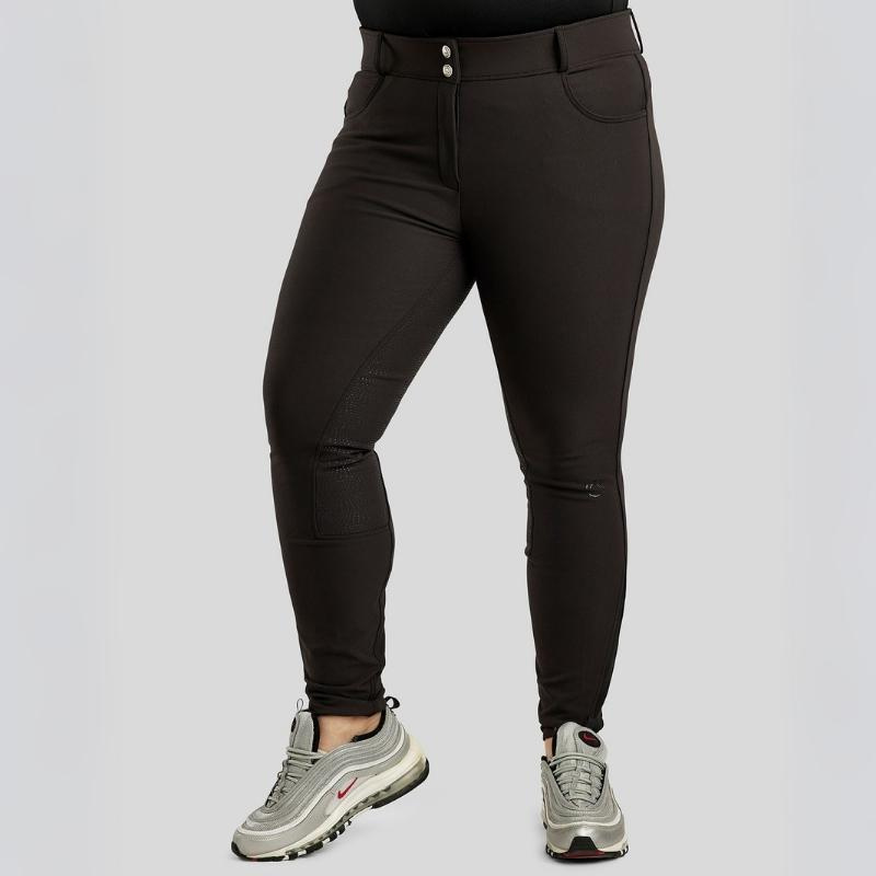 Ridebukse Megan Yati Curve Full Grip Svart