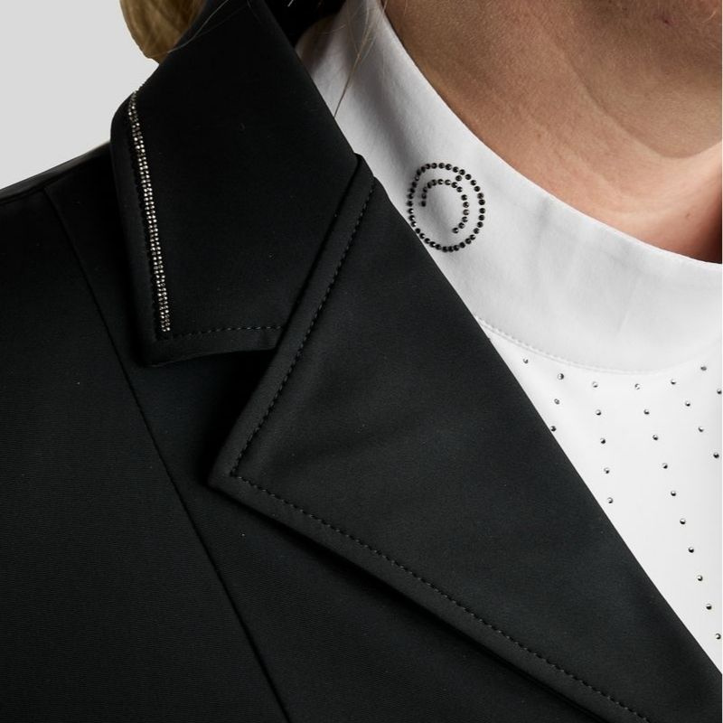 Stevnejakke MoFlair Softshell Gun Metal Crystals Curve Svart
