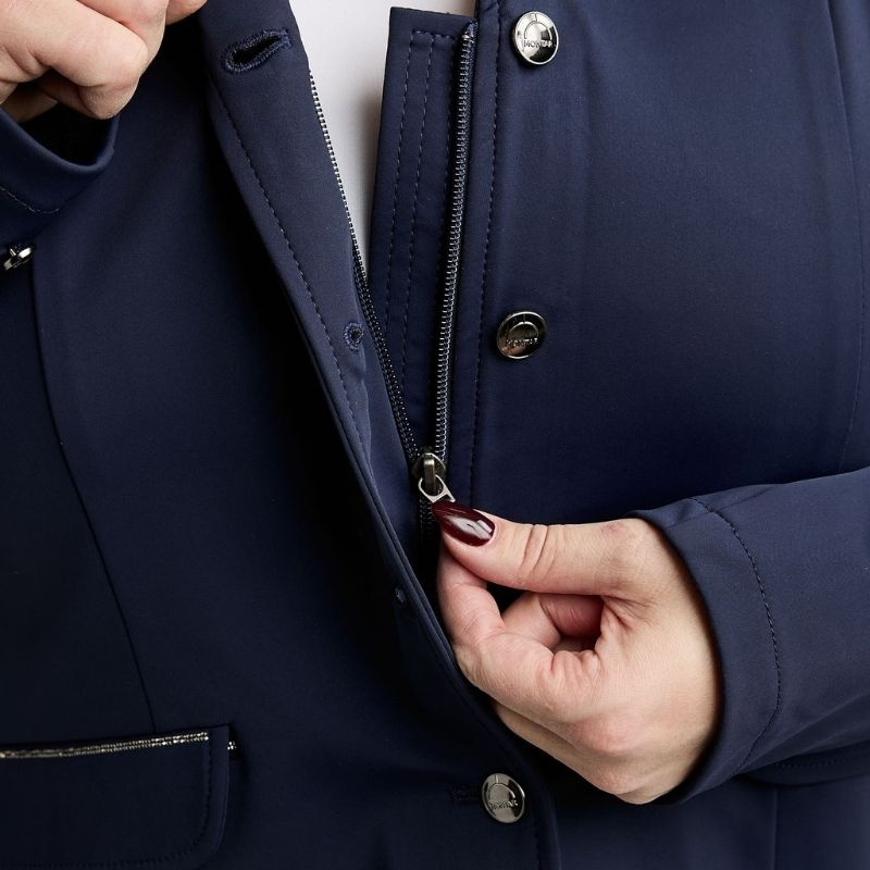 Stevnejakke MoFlair Softshell Gun Metal Crystals Curve Marineblå