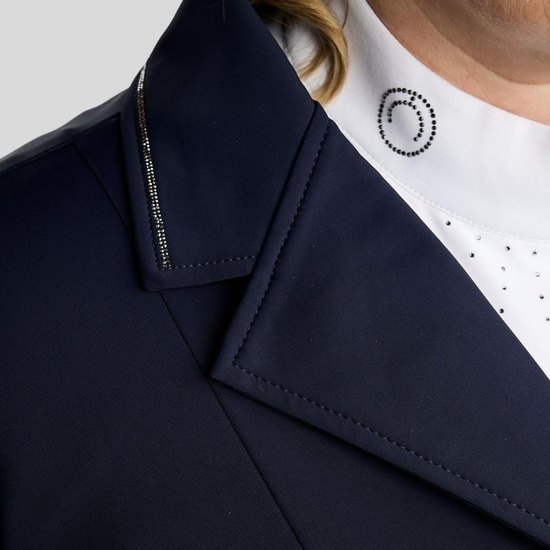 Stevnejakke MoFlair Softshell Gun Metal Crystals Curve Marineblå