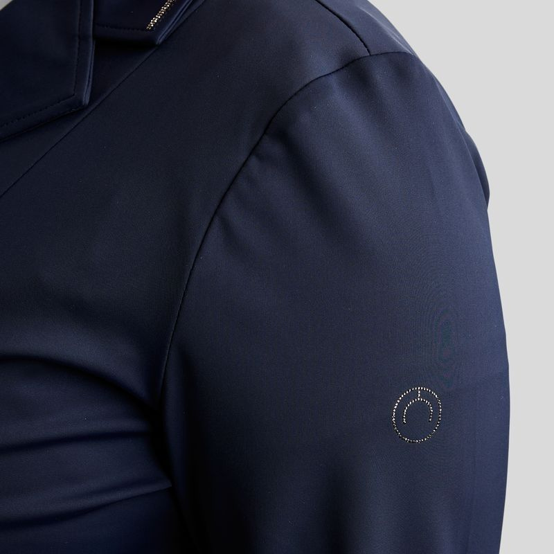 Stevnejakke MoFlair Softshell Gun Metal Crystals Curve Marineblå