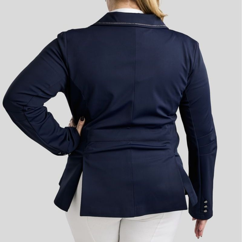 Stevnejakke MoFlair Softshell Gun Metal Crystals Curve Marineblå