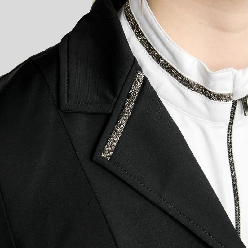 Kort frakk MoKylie Softshell Gun Metal Crystals Svart