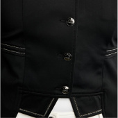Kort frakk MoKylie Softshell Gun Metal Crystals Svart Kort frakk MoKylie Softshell Gun Metal Crystals Svart