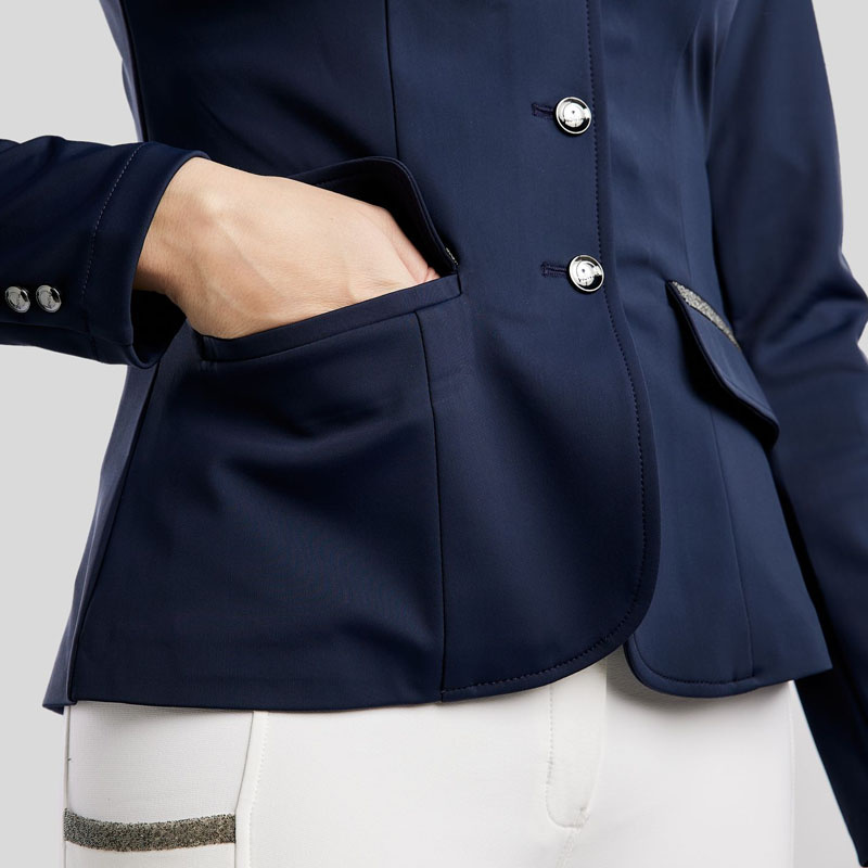 Stevnejakke MoGloria Softshell Caviar Tape Marineblå