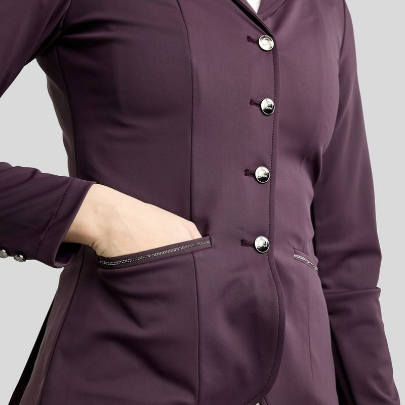 Stevnejakke MoKira Softshell Gun Metal Crystals Fig