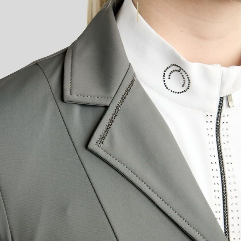 Stevnejakke MoKira Softshell Gun Metal Crystals Grå