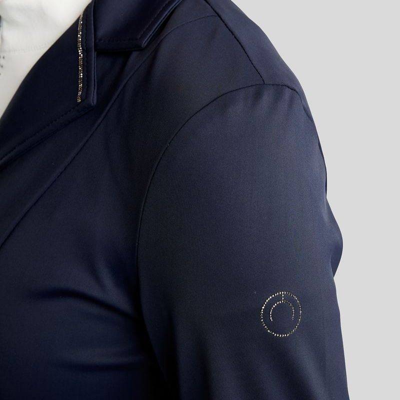 Stevnejakke MoKira Softshell Gun Metal Crystals Marineblå