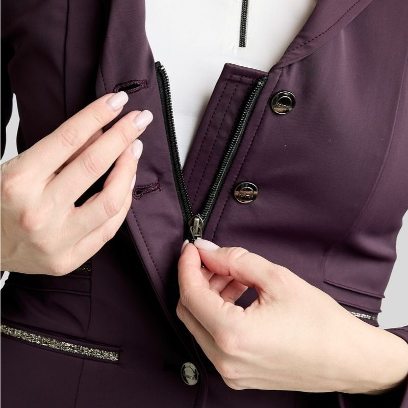 Stevnejakke MoKelly Softshell Gun Metal Crystals Fig