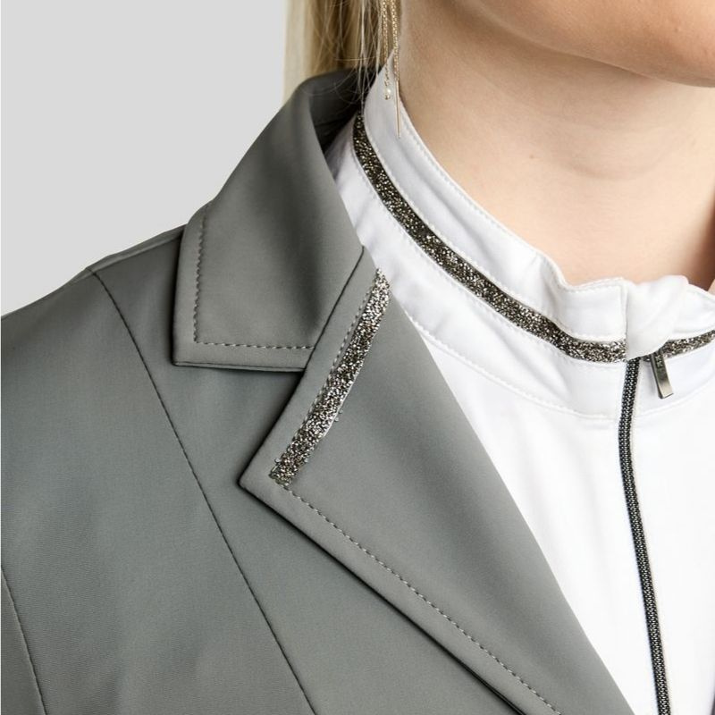 Stevnejakke MoKelly Softshell Gun Metal Crystals Grå