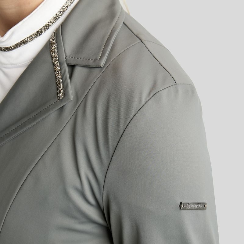 Stevnejakke MoKelly Softshell Gun Metal Crystals Grå
