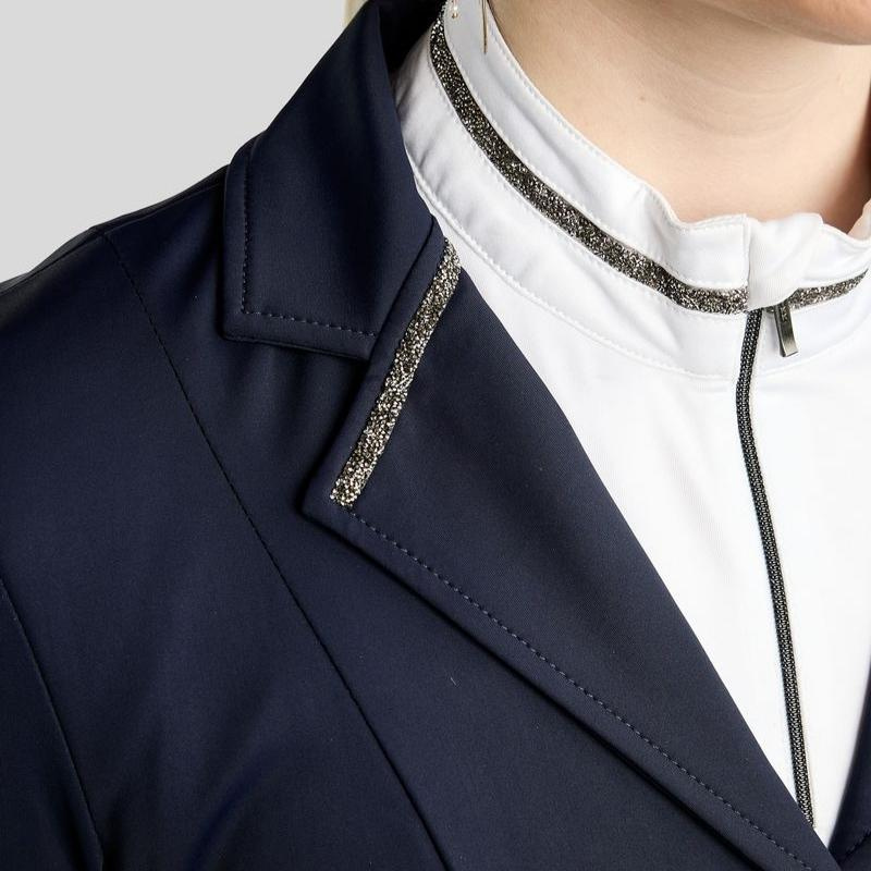 Stevnejakke MoKelly Softshell Gun Metal Crystals Marineblå