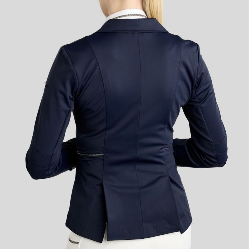 Stevnejakke MoKelly Softshell Gun Metal Crystals Marineblå