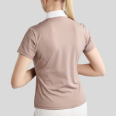 Konkurransetopp MoMaddy Short Sleeve Gun Metal Crystals Pearl Grey Konkurransetopp MoMaddy Short Sleeve Gun Metal Crystals Pearl Grey