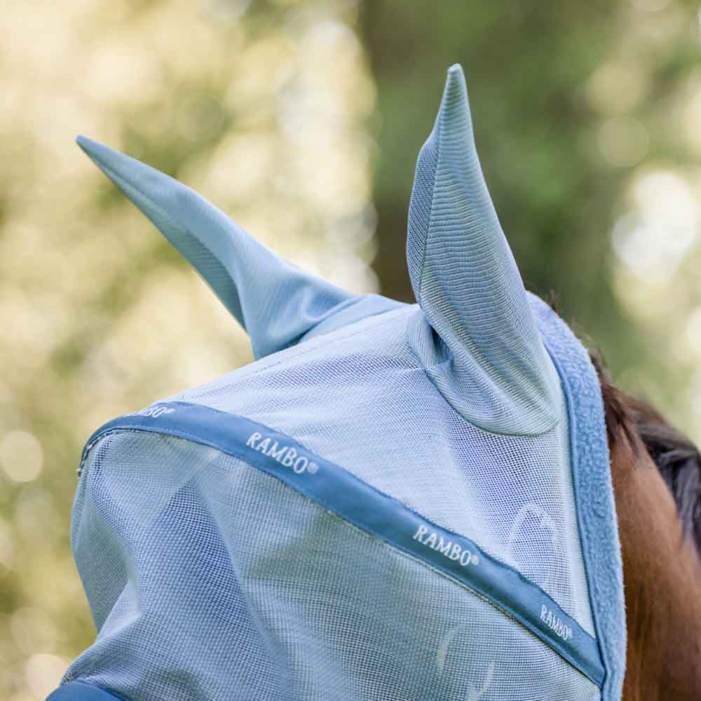 Fluemaske Rambo Lyseblå/Blå/Sølv