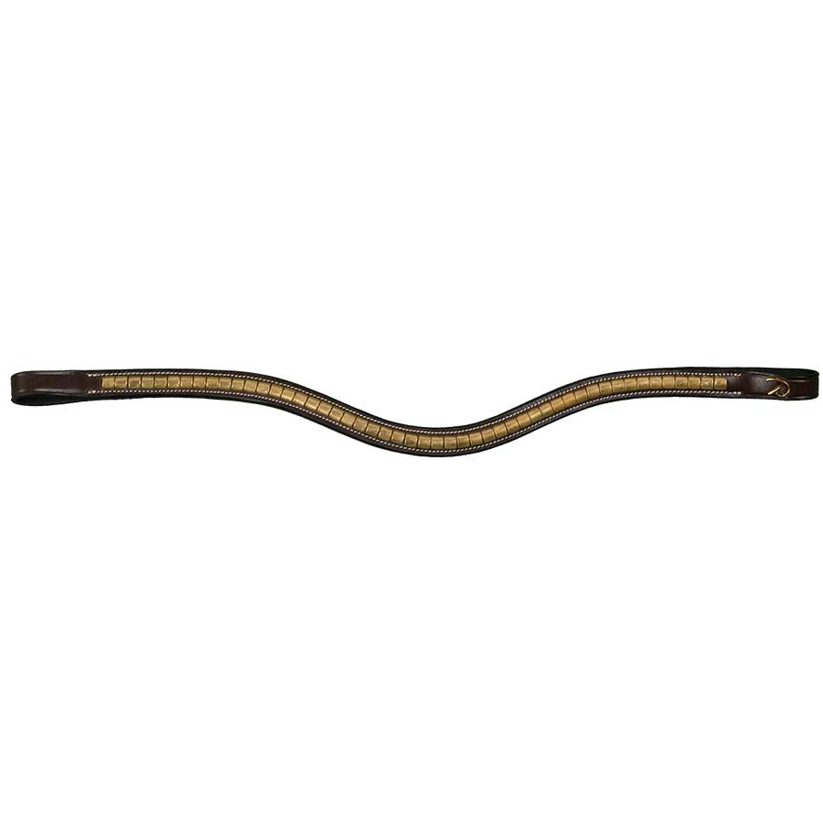 Pannebånd V-form Messing Clincher DC Brun