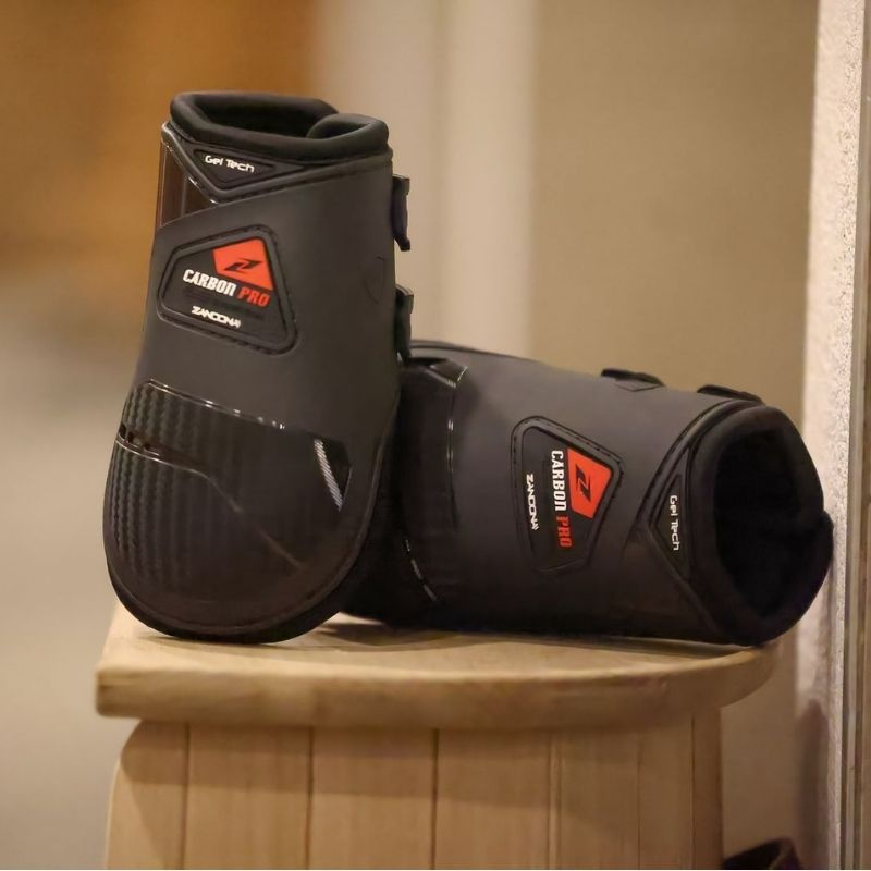 Bakbeinsbelegg Carbon Pro Svart