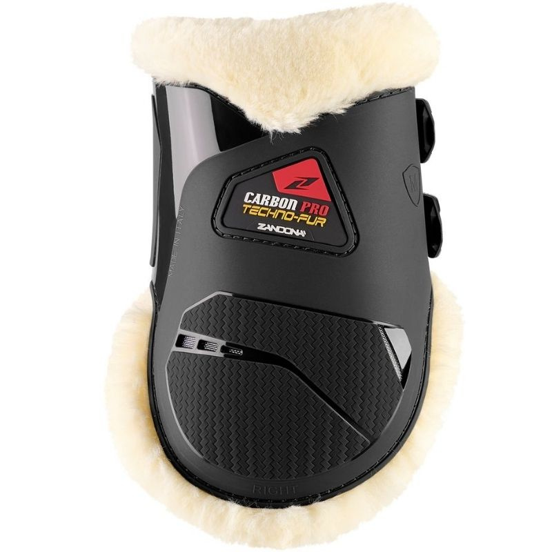 Bakbeinsbelegg Carbon Pro Techno-Fur Svart