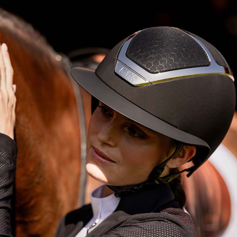 Ridehjelm Star Lady Chrome Svart/Sølv