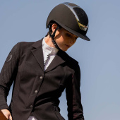 Ridehjelm Star Lady Chrome Svart/Sølv Ridehjelm Star Lady Chrome Svart/Sølv