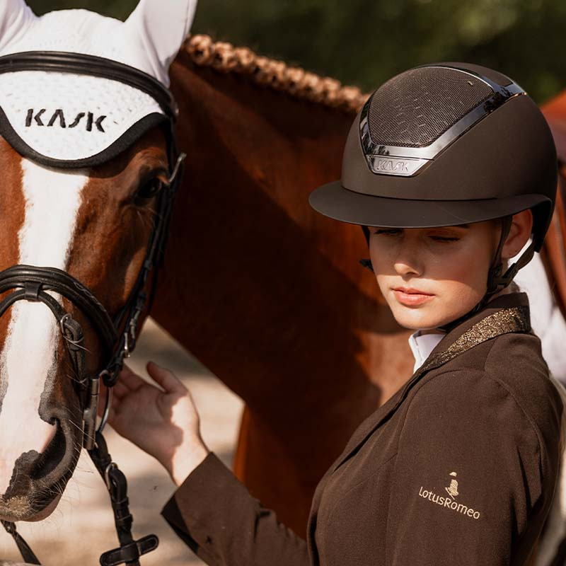 Ridehjelm Star Lady Chrome Brun