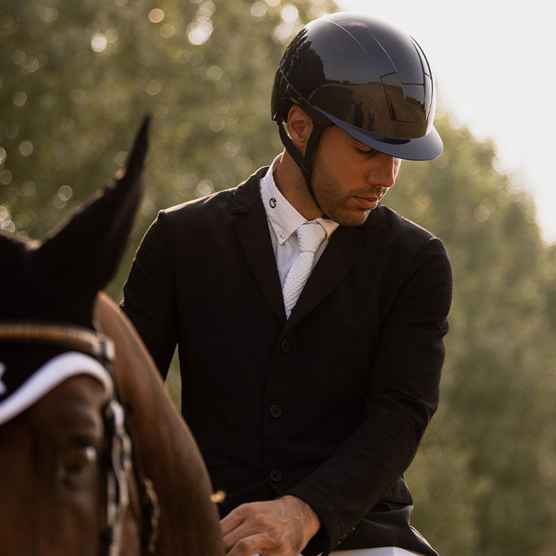 Ridehjelm Kooki Shine Marineblå
