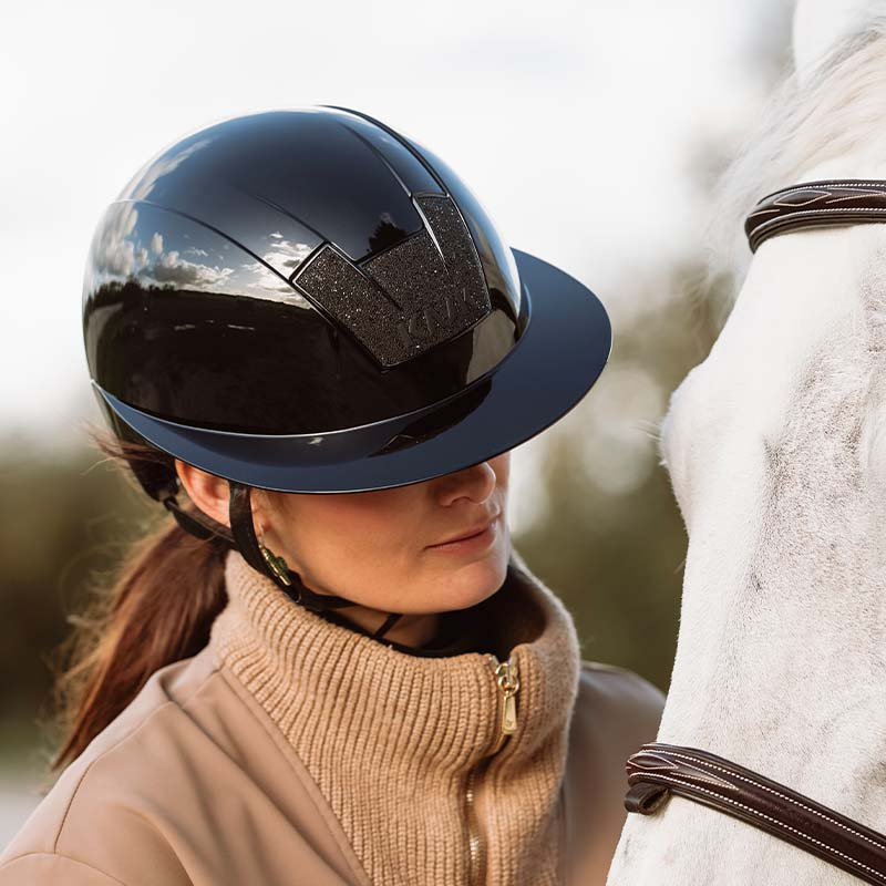 Ridehjelm Kooki Lady Crystal Carpet Svart