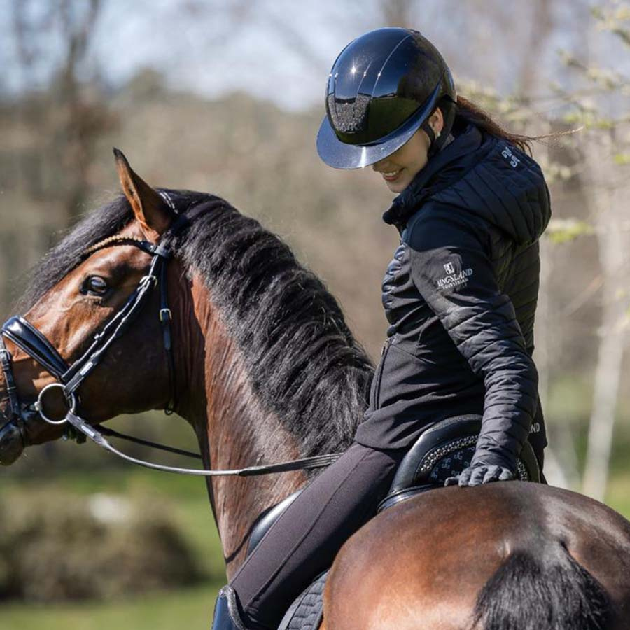 Ridehjelm Kooki Lady Crystal Carpet Svart