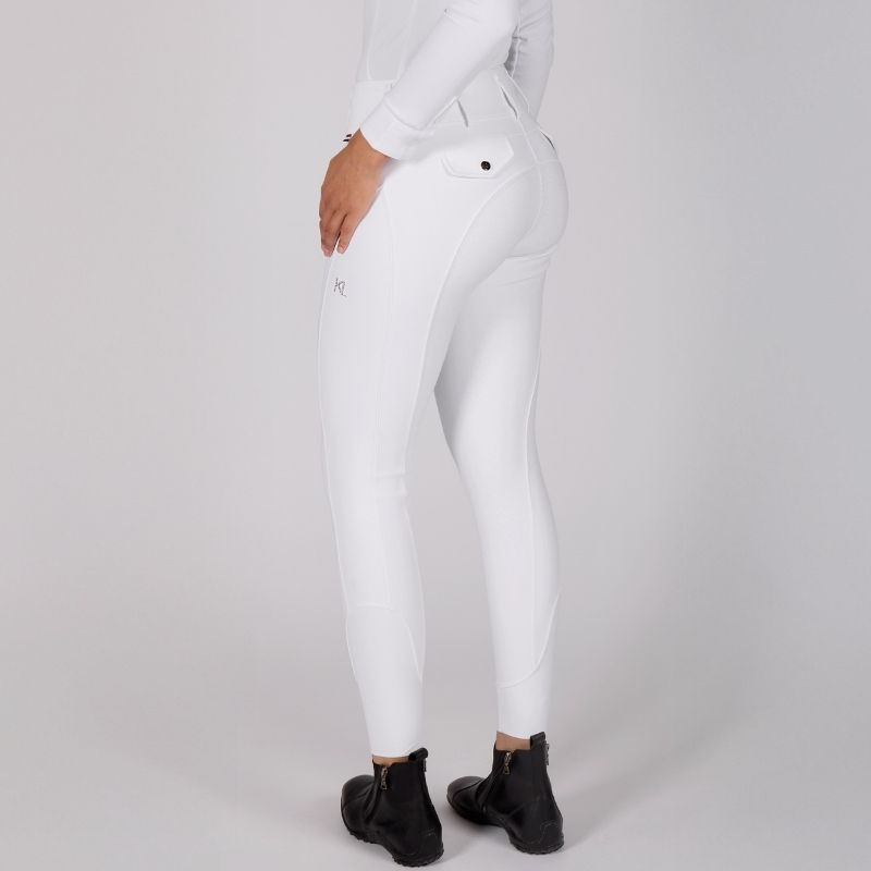 Ridebukse KLKimi A Shape Full Grip Hvit