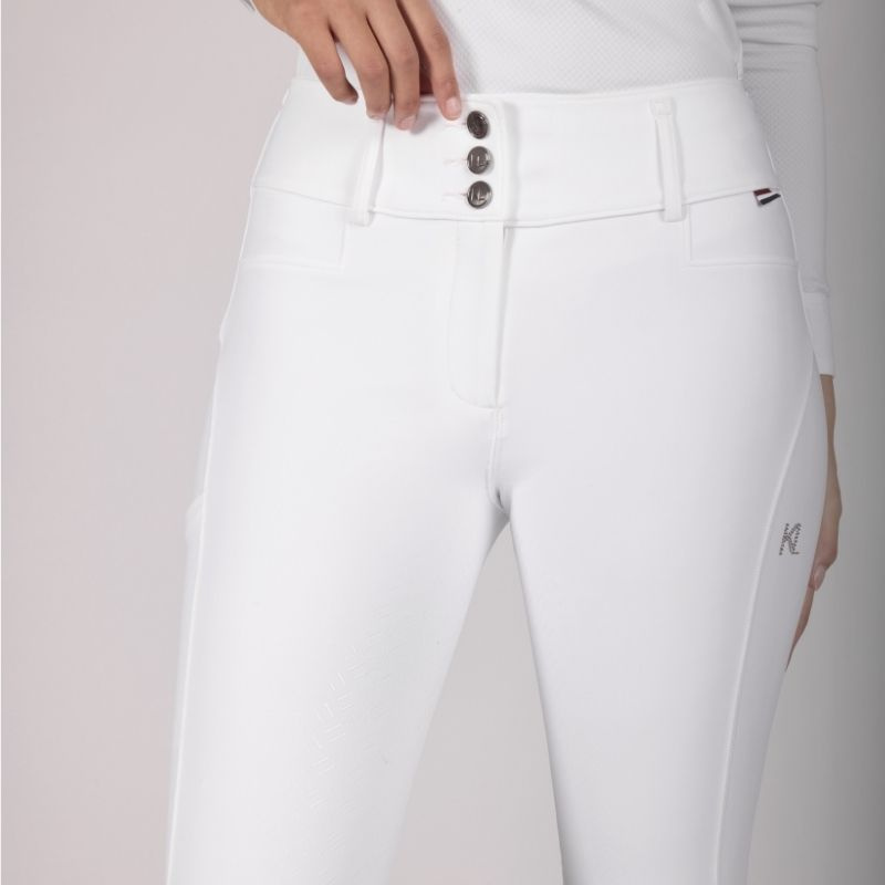 Ridebukse KLKimi A Shape Full Grip Hvit