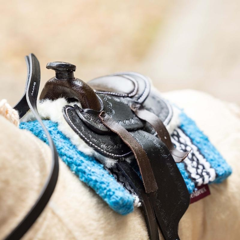 Westernsjabrak Toy Pony Turkis