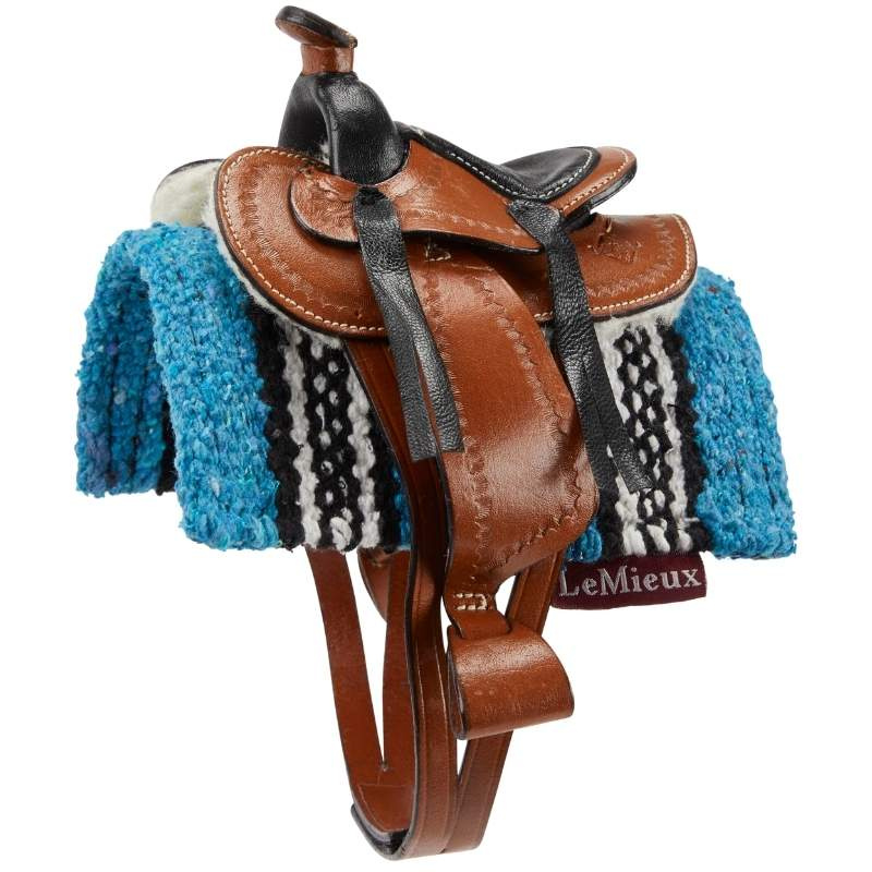 Westernsjabrak Toy Pony Turkis
