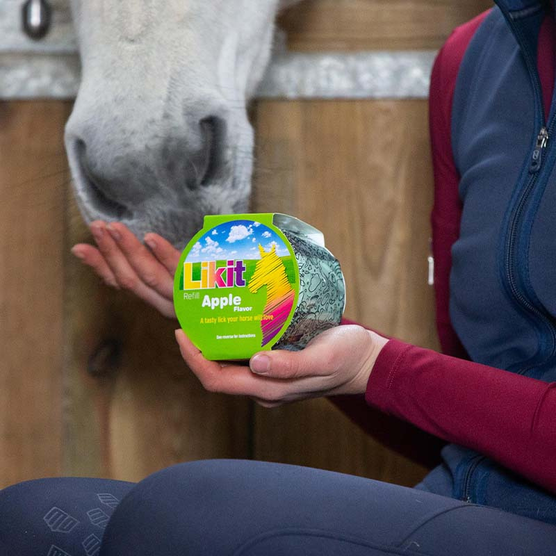 Slikkestein Apple Refill med hull 650g